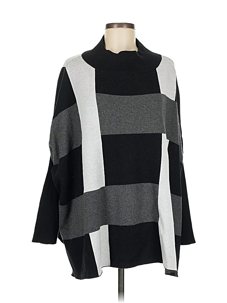 Pre-owned Planet By Lauren G Turtleneck Sweater In Gray