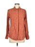 Keren Hart Polka Dots Orange Long Sleeve Blouse Size M - photo 1