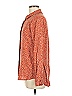 Keren Hart Polka Dots Orange Long Sleeve Blouse Size M - photo 5