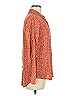 Keren Hart Polka Dots Orange Long Sleeve Blouse Size M - photo 4
