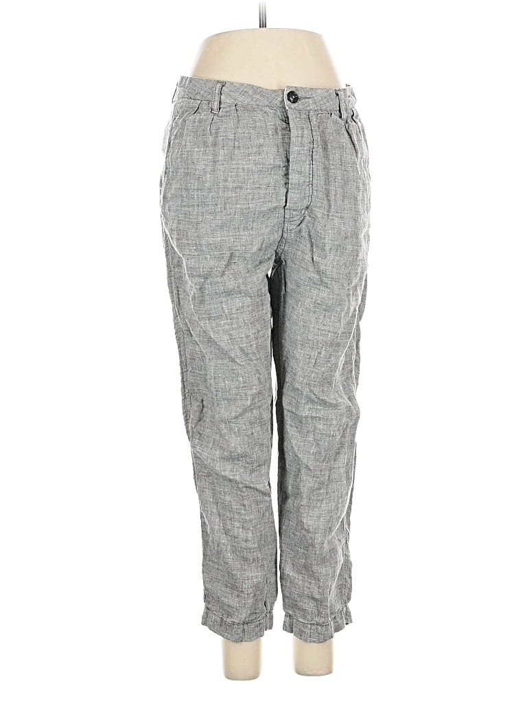 Pre-owned Free People Linen Pants In Gray