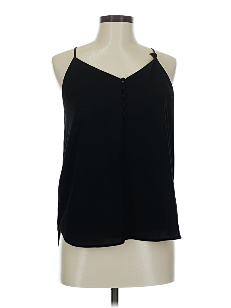 Pre-owned Ann Taylor Loft Sleeveless Blouse In Black