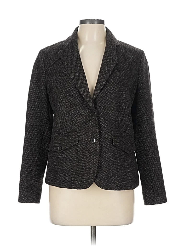 Pre-owned Eddie Bauer Wool Blazer Jacket In Gray