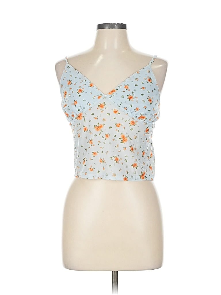 Pre-owned Wild Fable Sleeveless Top Blue Sweetheart Neckline Tops