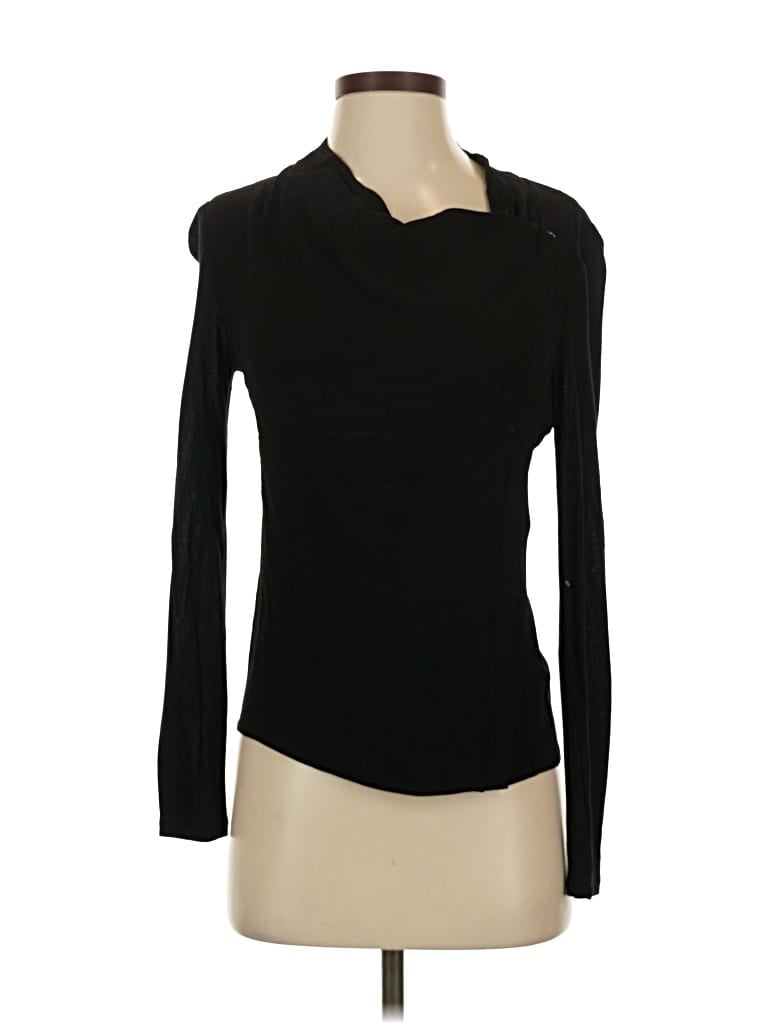 Pre-owned Babaton Long Sleeve Top Black Cowl Neck Tops