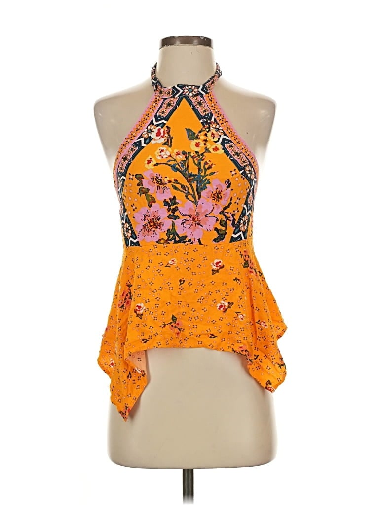 Pre-owned Urban Outfitters Sleeveless Blouse In Orange