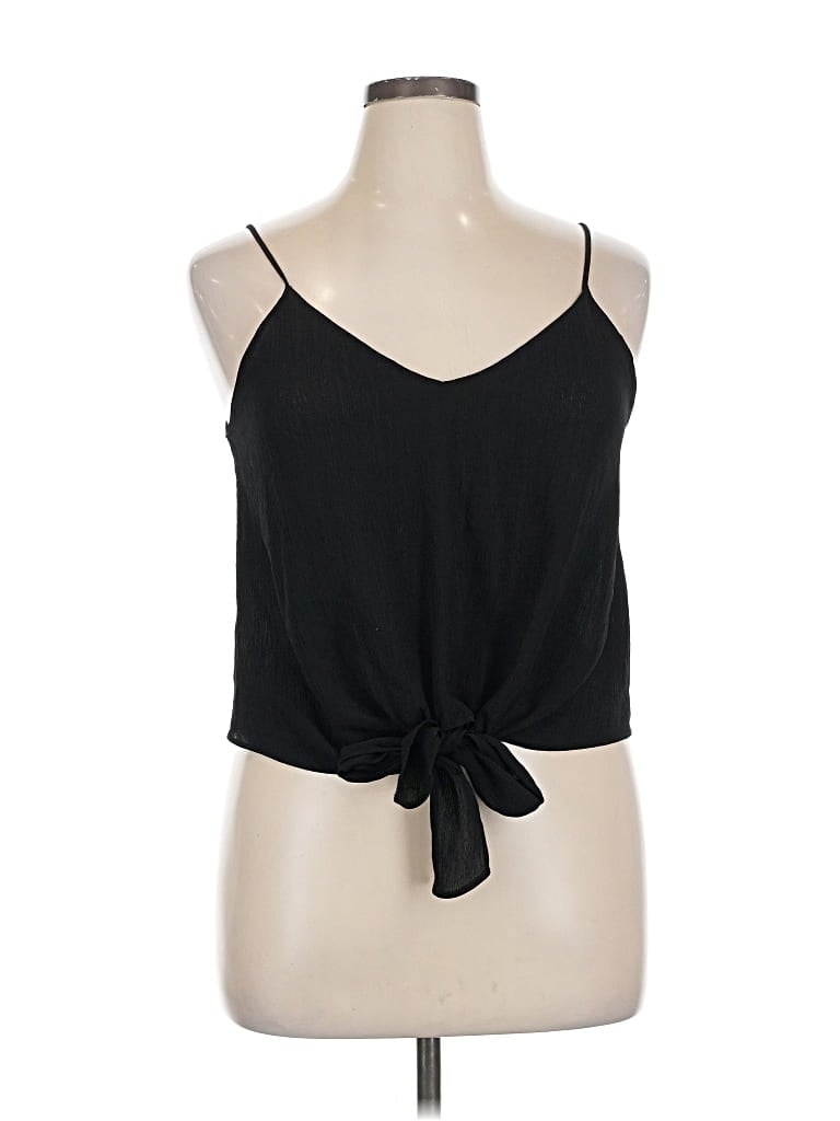 Pre-owned Lush Sleeveless Blouse In Black