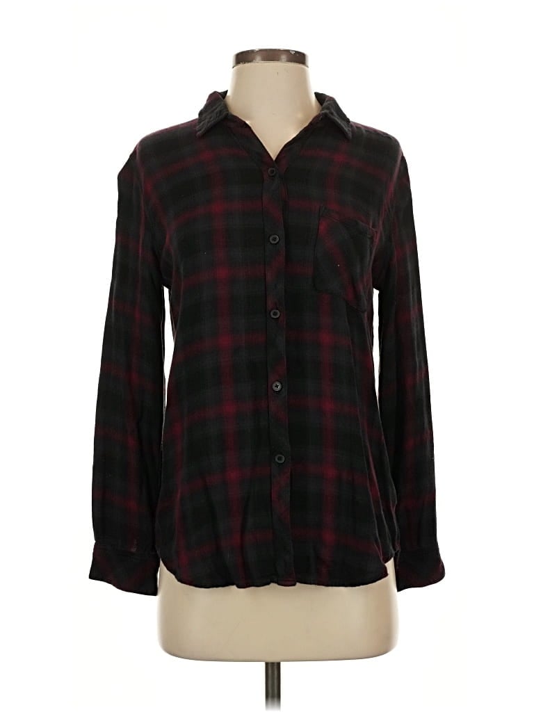 Pre-owned Rails Long Sleeve Button Down Shirt In Black