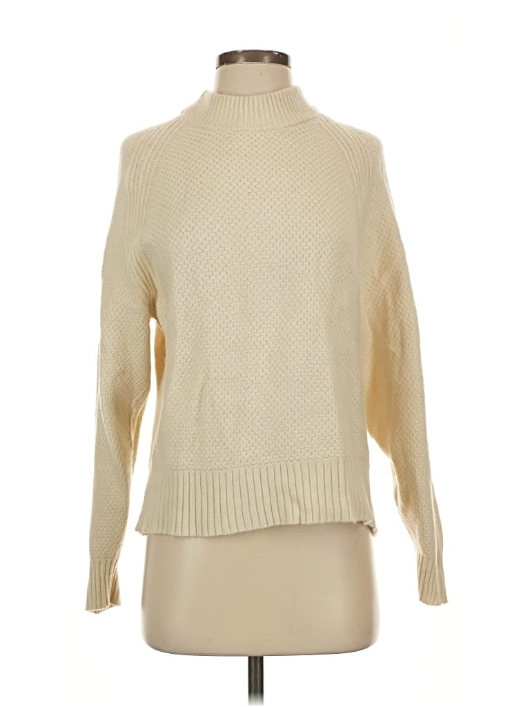 Pre-owned Everlane Cashmere Pullover Sweater In White