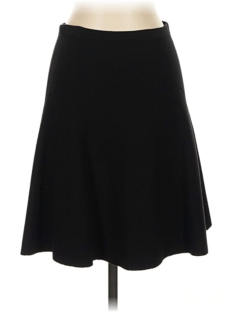 Pre-owned Theory Wool Skirt In Black