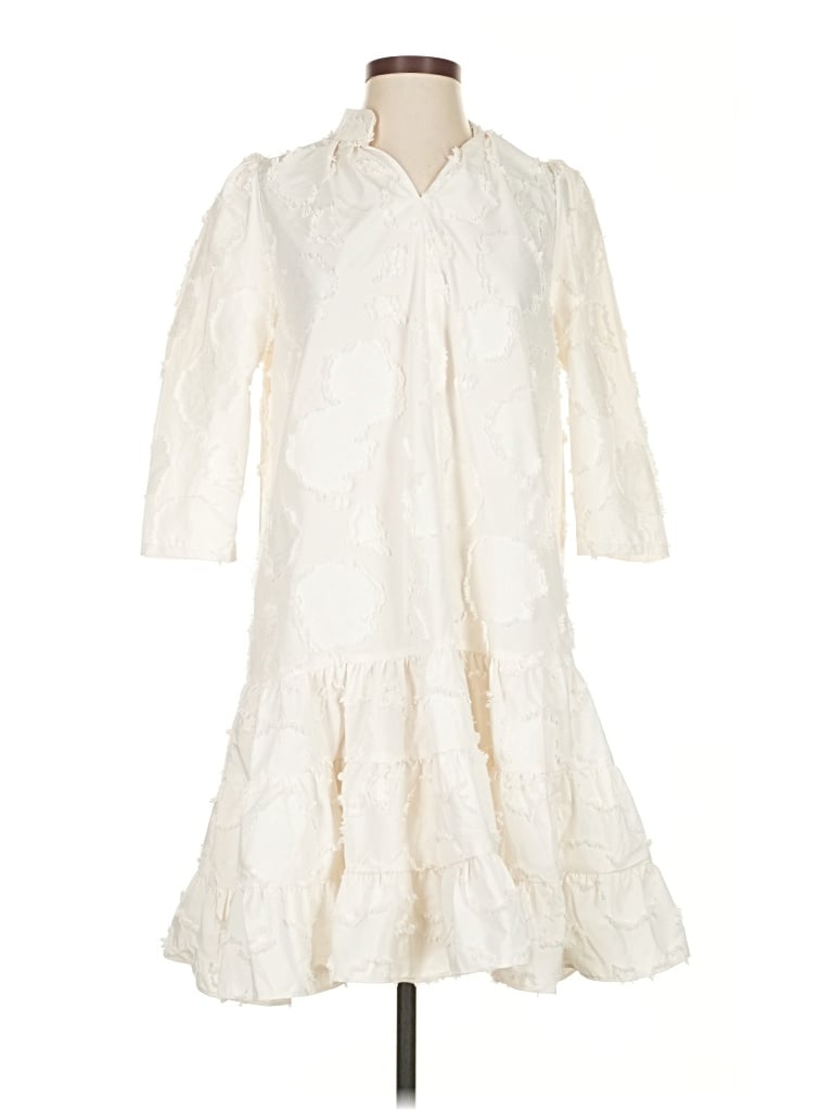 Pre-owned H&m Casual Dress In White
