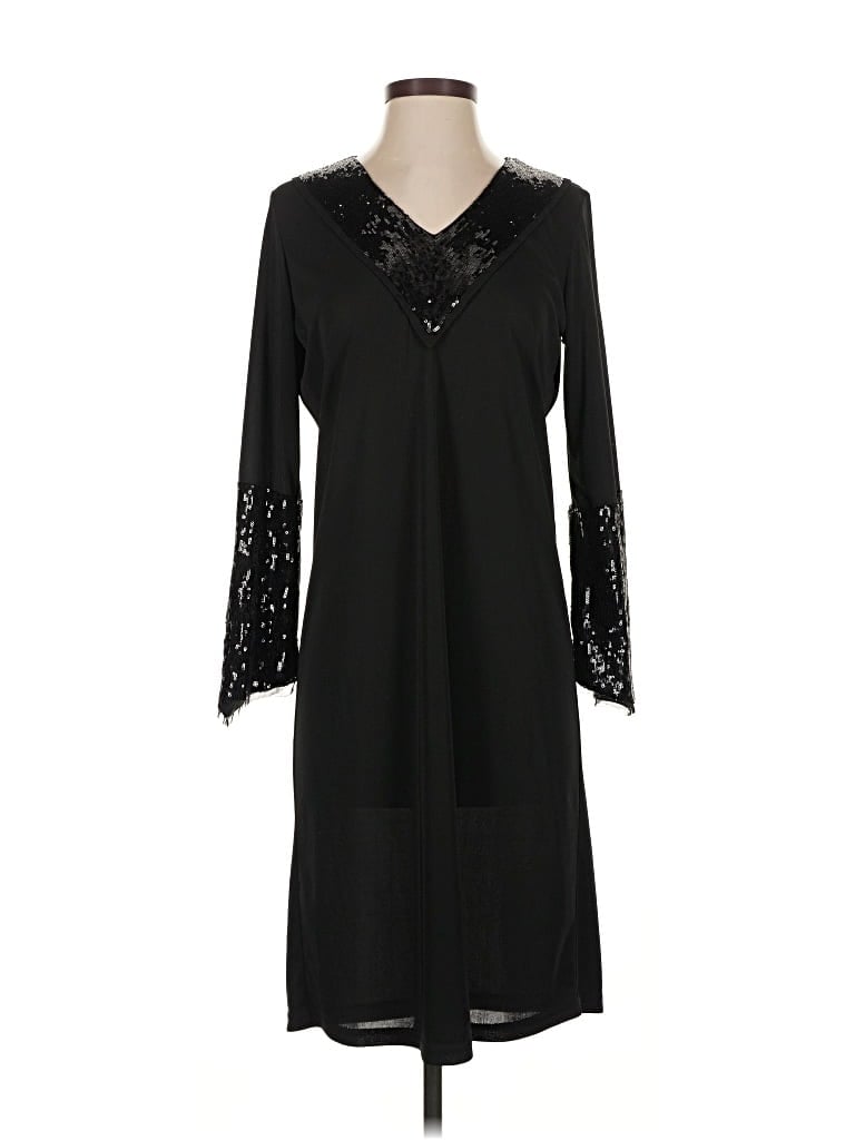 Pre-owned Pamela Dennis Casual Dress In Black