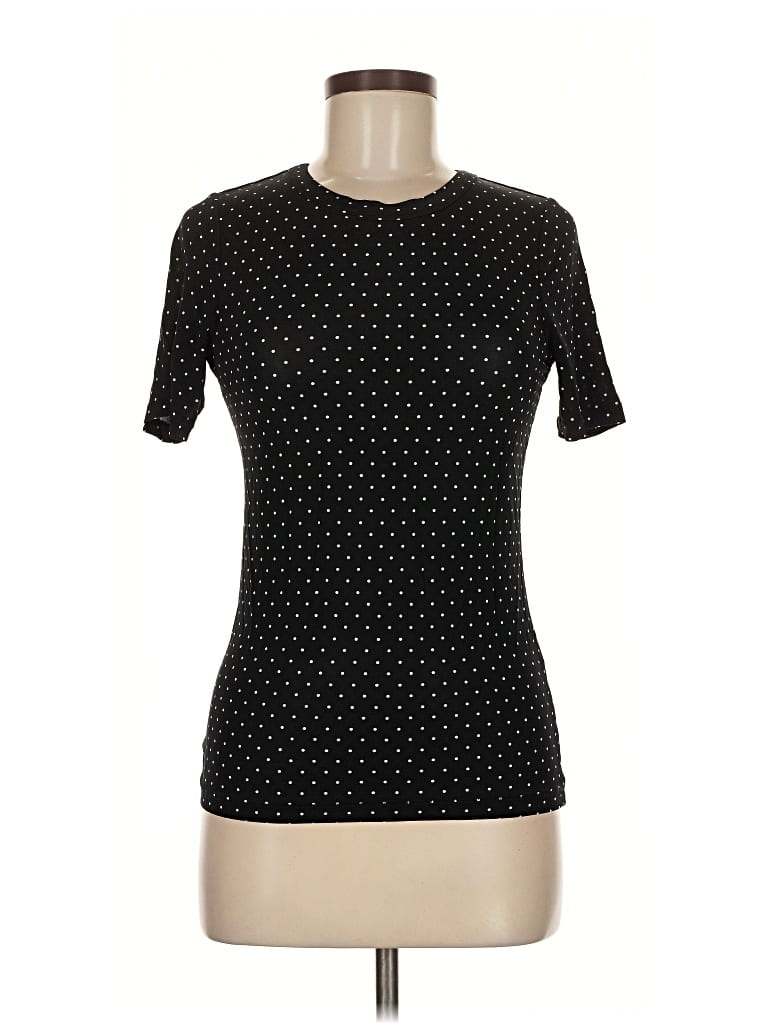 Pre-owned Rag & Bone Short Sleeve Top Black Crew Neck Tops