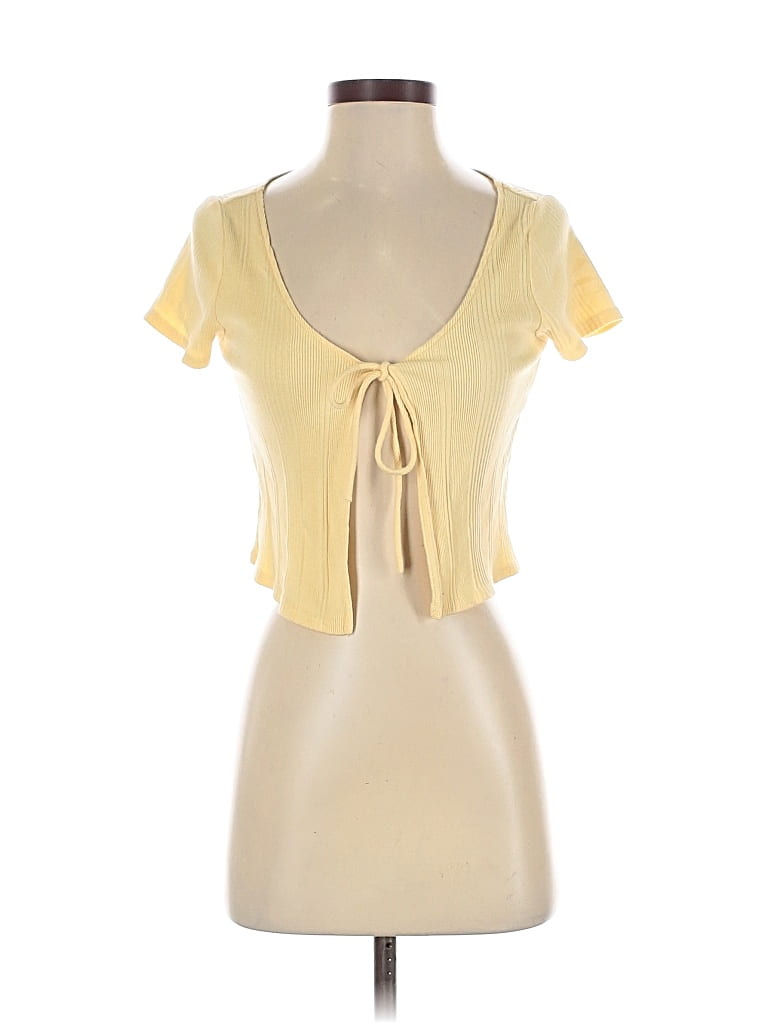 Pre-owned Pacsun Short Sleeve T-shirt In Yellow