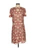 ASOS 100% Polyester Graphic Red Casual Dress Size 2 - photo 1