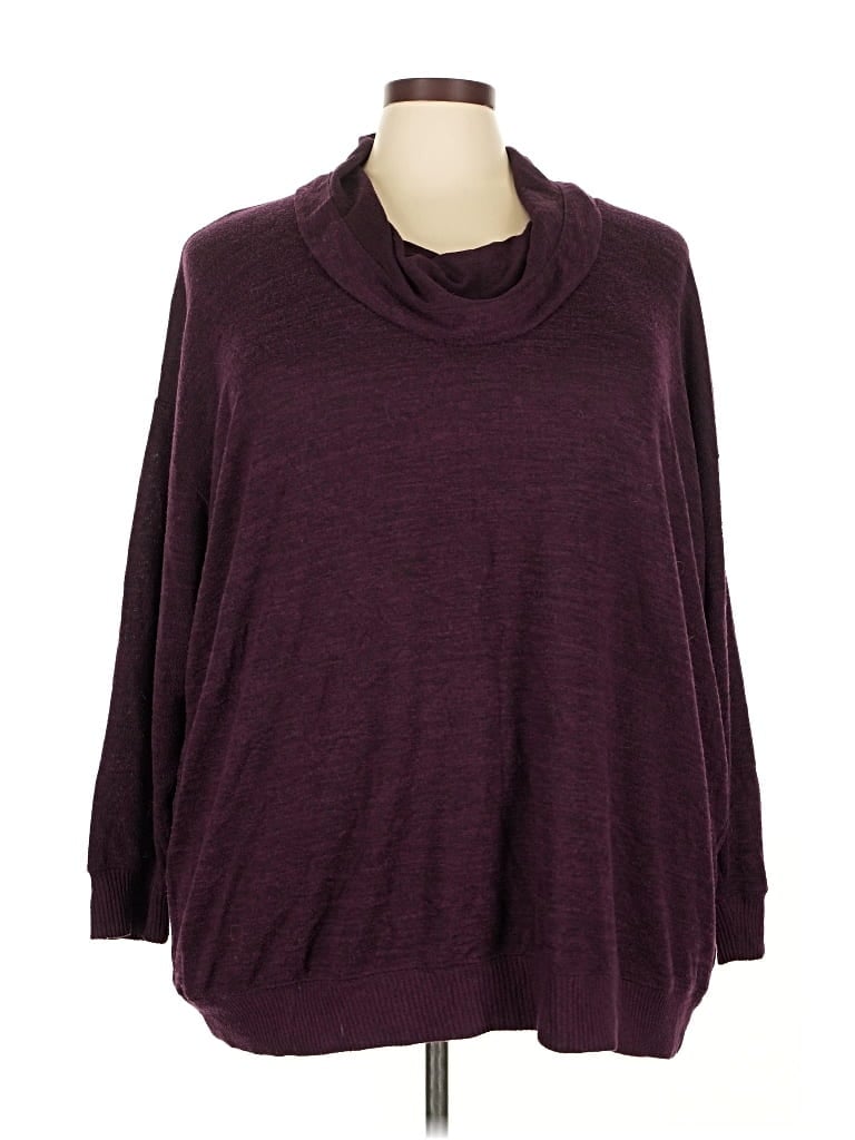 Pre-owned Torrid Turtleneck Sweater In Burgundy