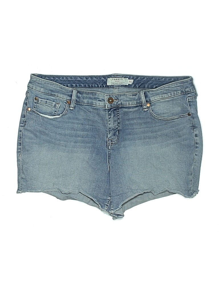 Pre-owned Torrid Denim Shorts In Blue