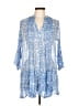 EVARAE 100% Viscose Blue Casual Dress Size 8 - photo 1