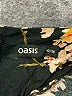 oasis 100% Viscose Black 3/4 Sleeve Blouse Size 10 - photo 7