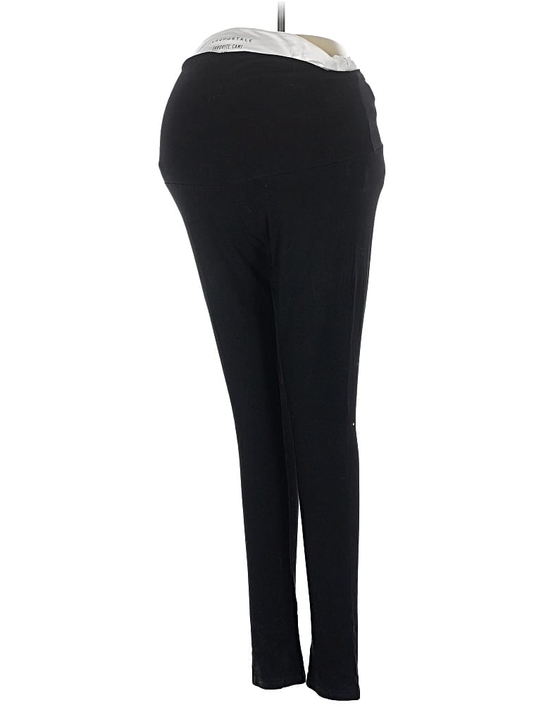 Pre-owned Angel Maternity Active Pants In Black