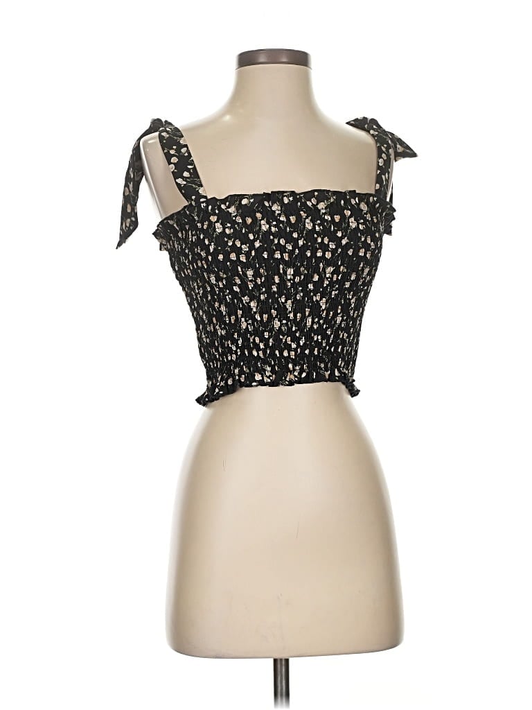 Pre-owned Lulus Sleeveless Blouse In Black
