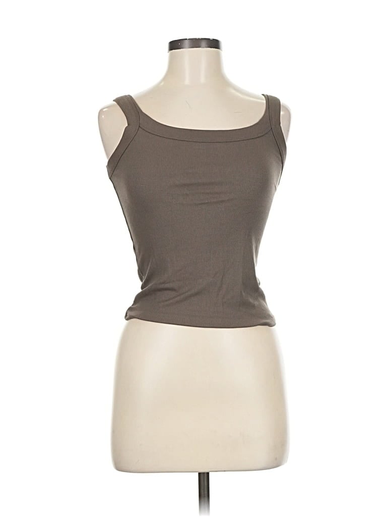 Pre-owned Wild Fable Tank Top Brown Strapless Neckline Tops