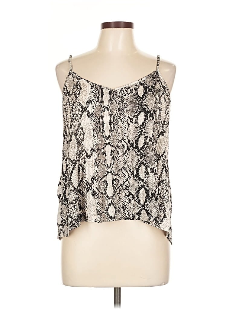 Pre-owned Express Sleeveless Blouse In Silver