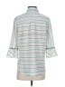 Lily Stripes Green 3/4 Sleeve Button-Down Shirt Size XXS - photo 2
