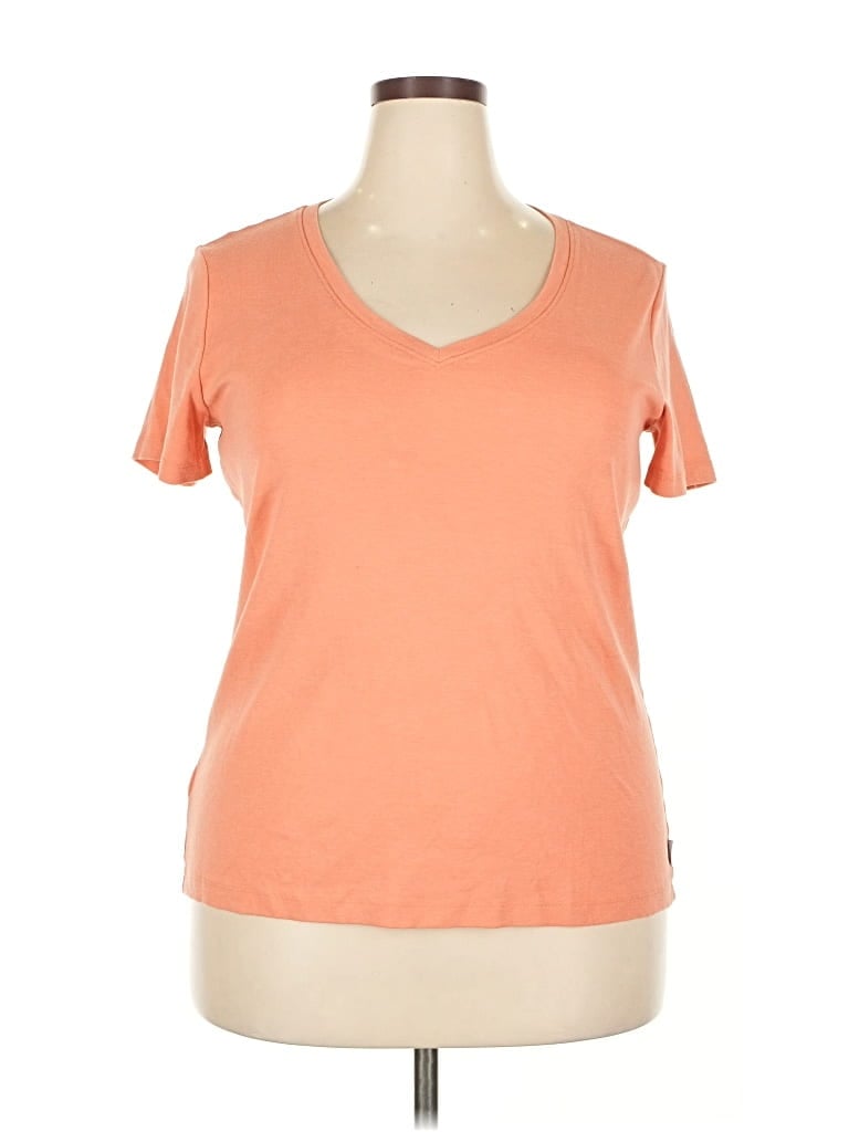 Pre-owned Eddie Bauer Short Sleeve T-shirt In Orange