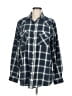 Assorted Brands Plaid Blue Long Sleeve Button-Down Shirt Size M - photo 1