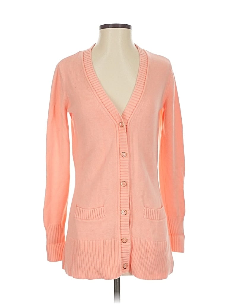 Pre-owned Isaac Mizrahi Live Cardigan Sweater In Orange