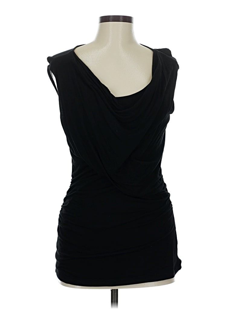 Pre-owned Ny & C Sleeveless Blouse In Black