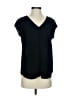 DR2 100% Polyester Black Short Sleeve Blouse Size S (estimated) - photo 1