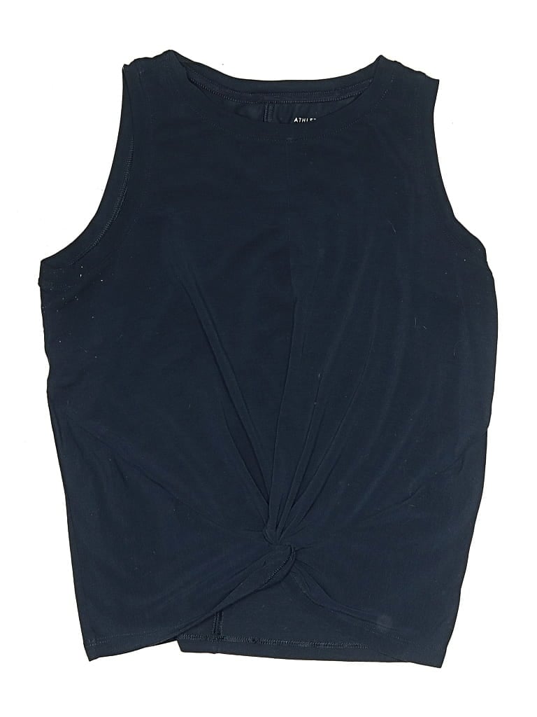 Pre-owned Athleta Girl Kids' Sleeveless T-shirt In Blue