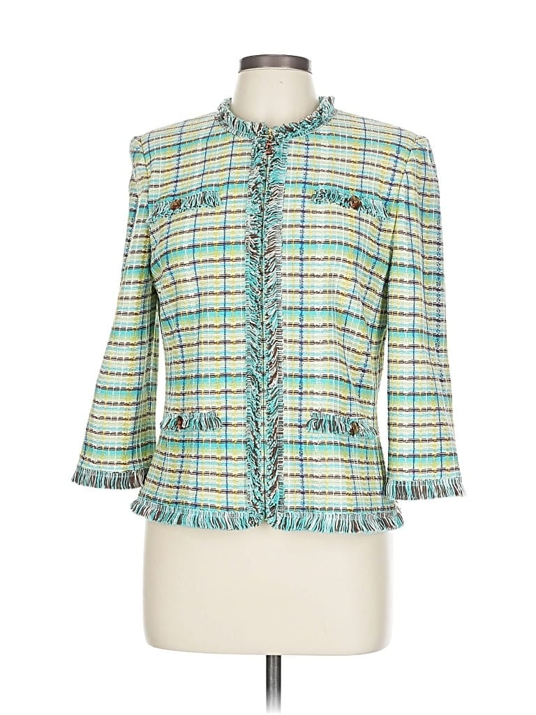 Pre-owned St. John Collection By Marie Gray Blazer Jacket In Blue