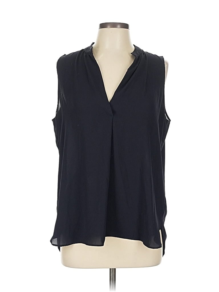 Pre-owned Ann Taylor Loft Sleeveless Blouse In Black