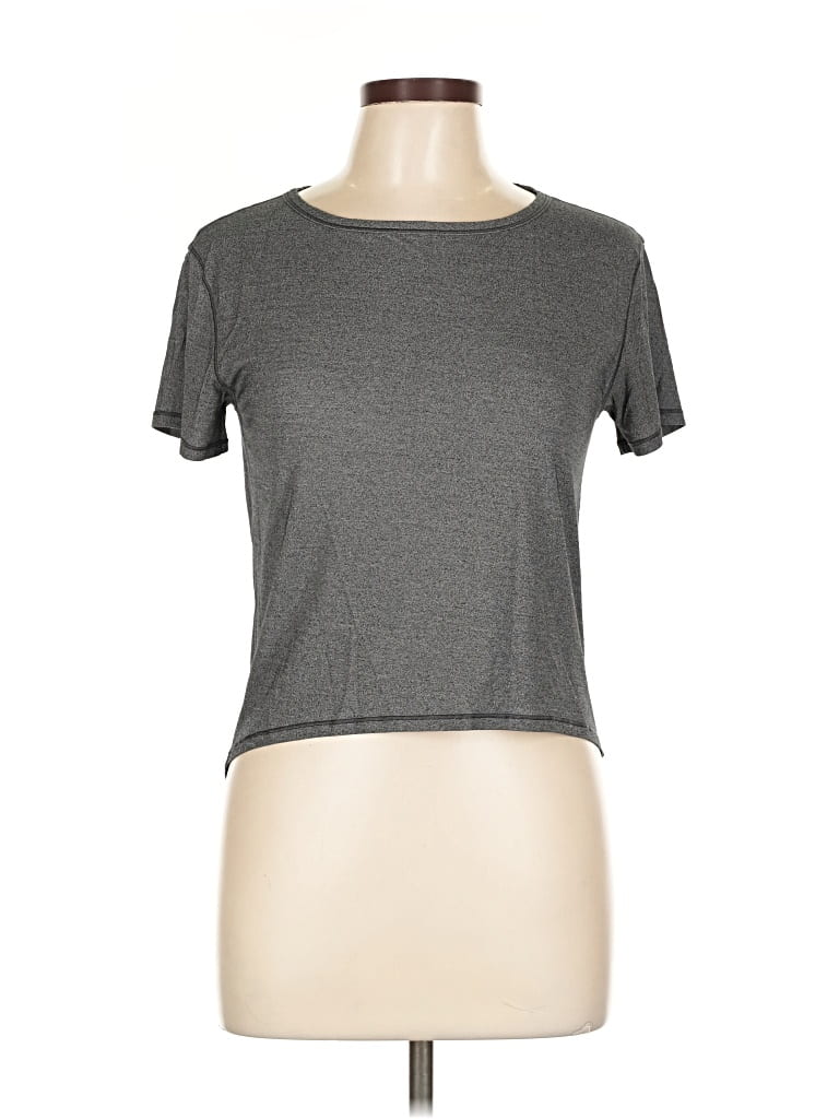 Pre-owned Lululemon Athletica Short Sleeve T-shirt In Gray