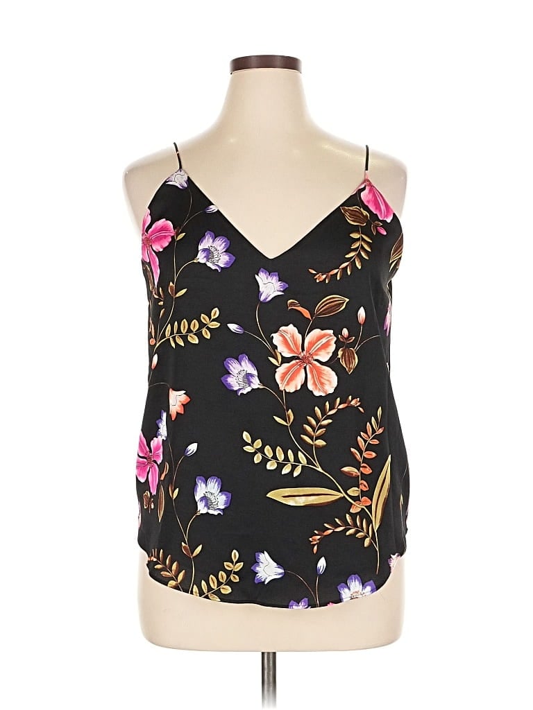 Pre-owned Express Sleeveless Blouse In Black