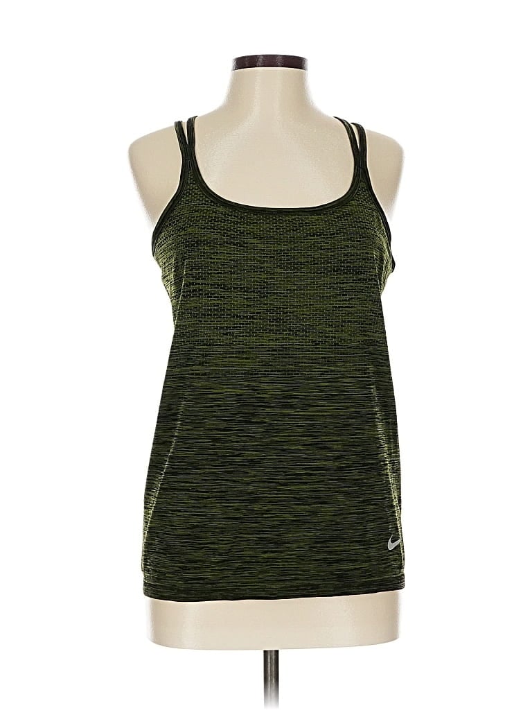Pre-owned Nike Active Tank Top In Green