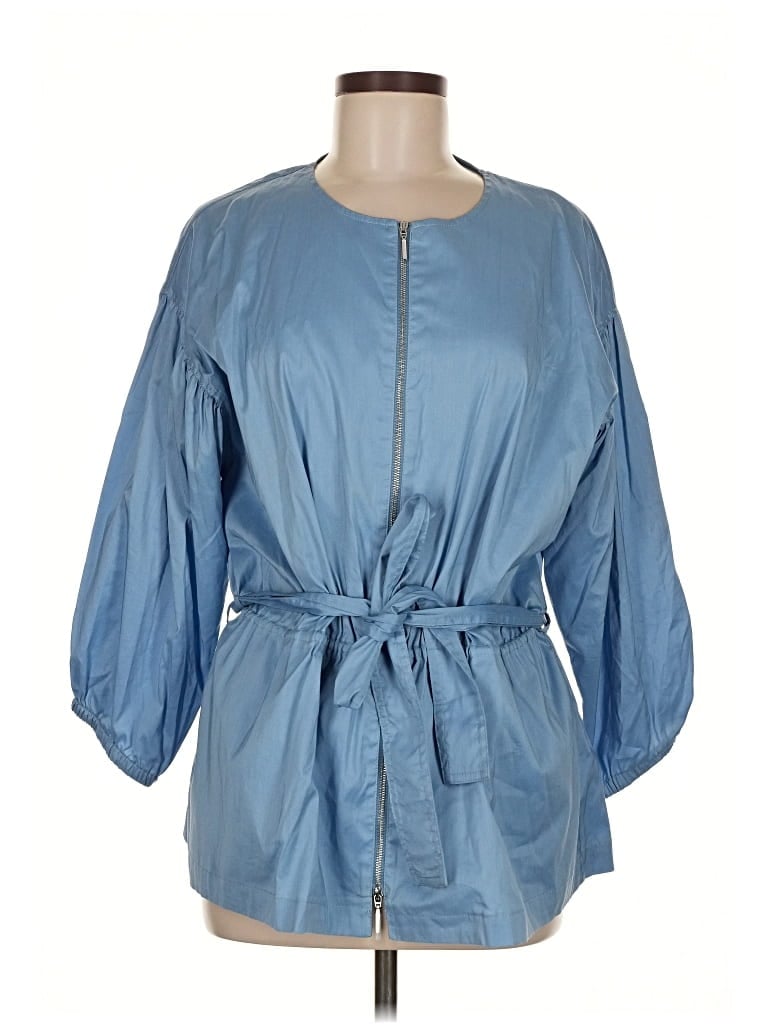 Pre-owned Worth New York 3/4 Sleeve Blouse In Blue