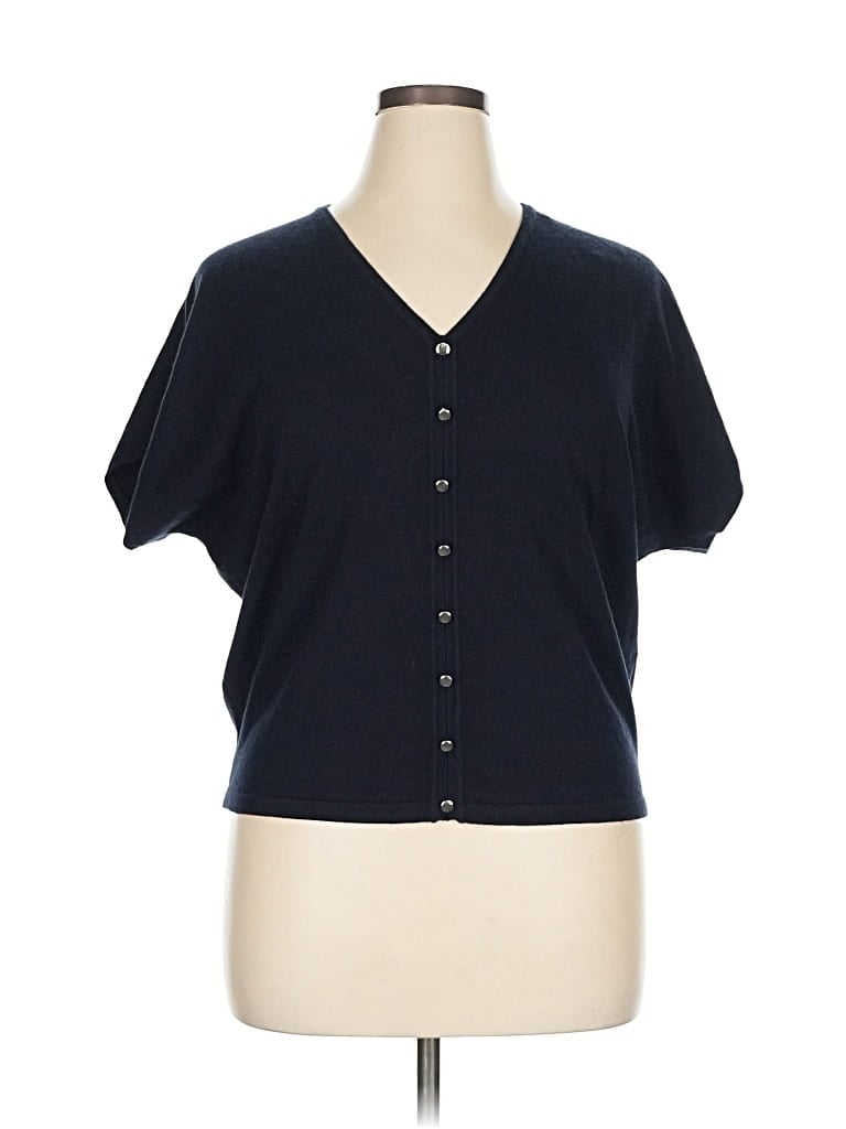 Pre-owned T Tahari Cardigan Sweater In Black