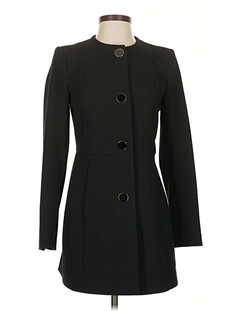 Pre-owned Zara Coat In Black