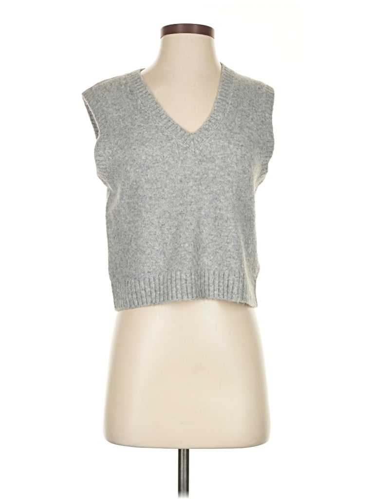 Pre-owned J.crew Factory Store Sweater Vest In Silver