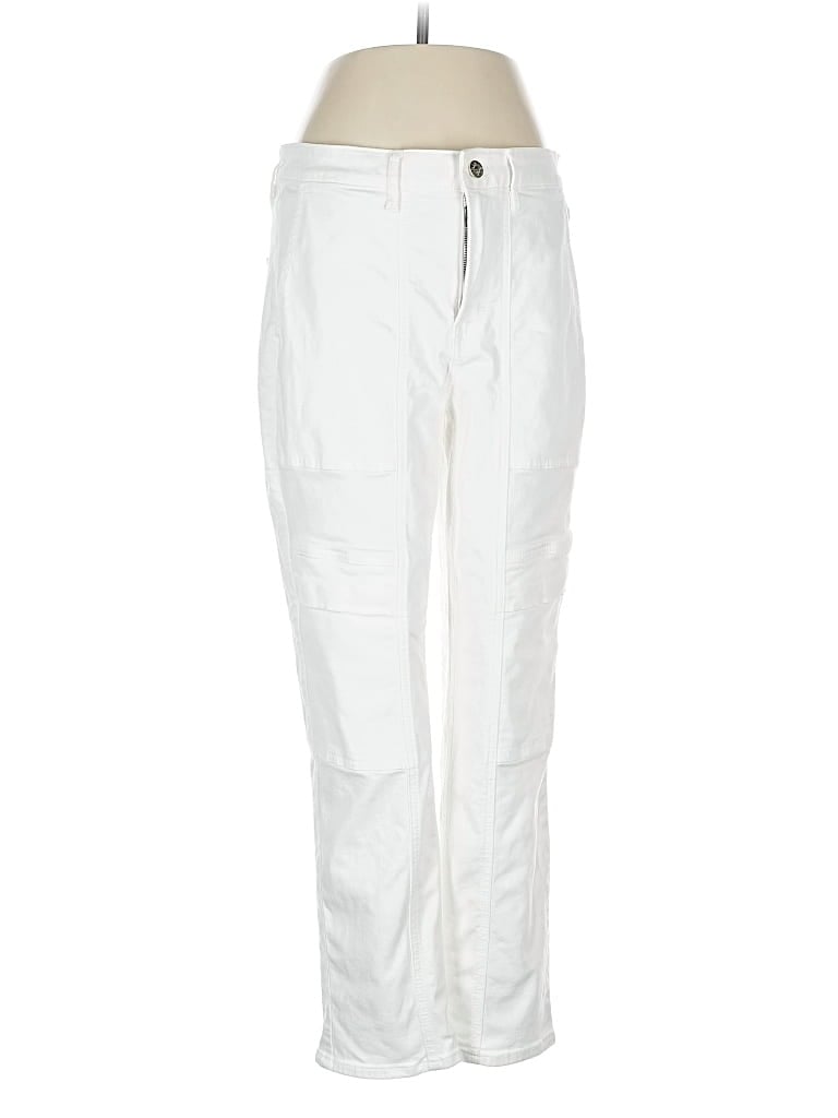 Pre-owned White House Black Market Cargo Pants In White