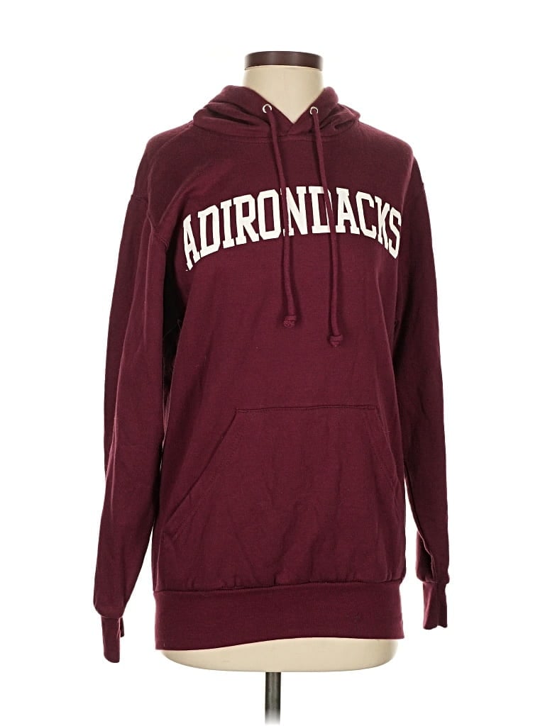 Pre-owned Mv Sport Pullover Hoodie In Burgundy