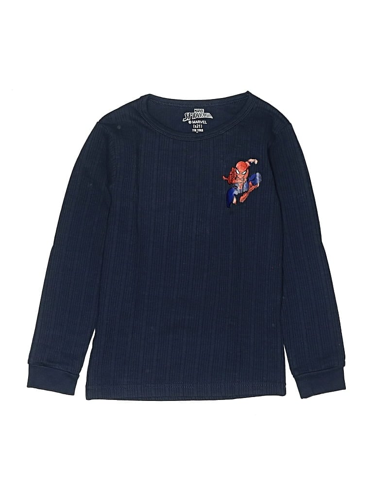 Pre-owned Marvel Kids' Long Sleeve T-shirt In Blue