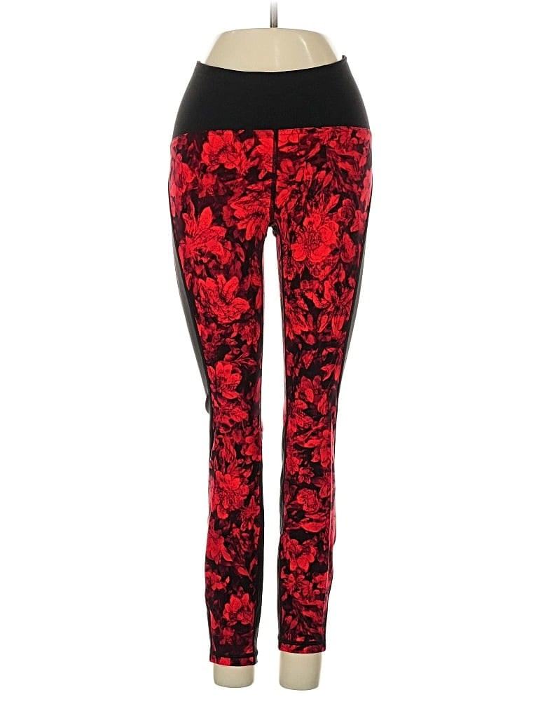 Pre-owned Lululemon Athletica Leggings In Red