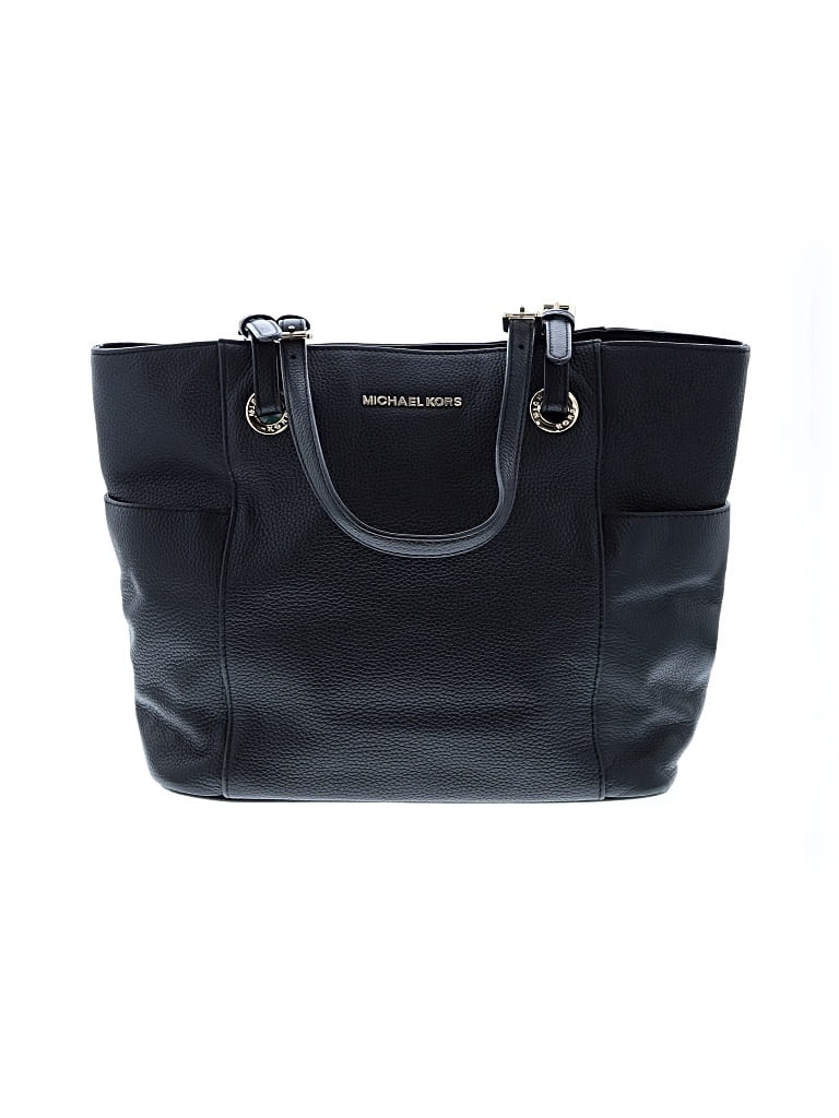 Pre-owned Michael Kors Leather Tote Bag In Black