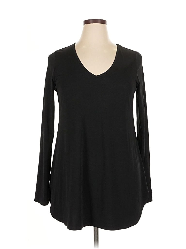 Pre-owned Franne Golde Long Sleeve T-shirt In Black