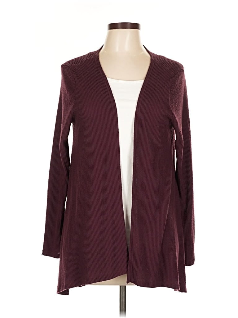 Pre-owned Dee Elly Cardigan Sweater In Burgundy